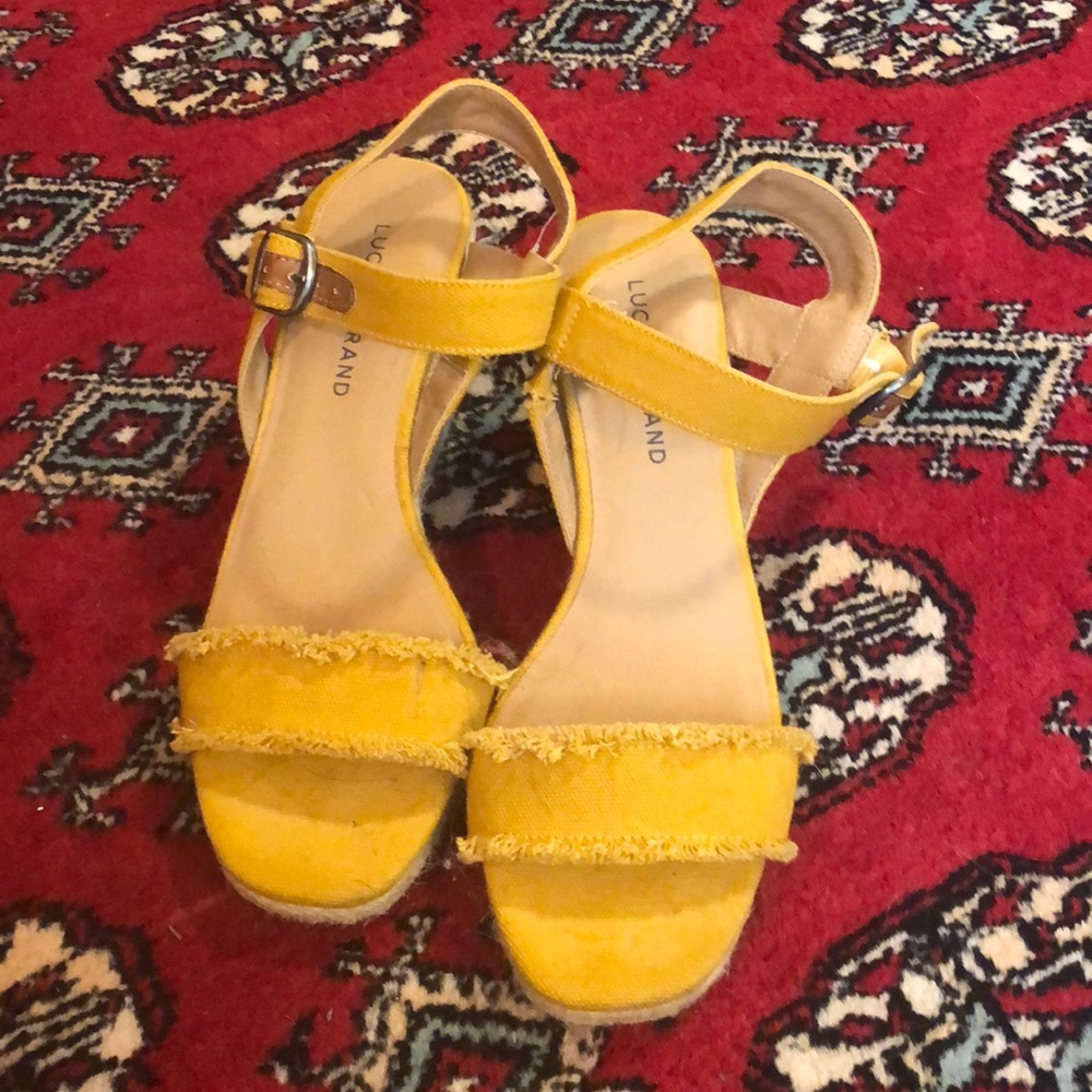 Mustard Yellow Lucky Brand Sandals